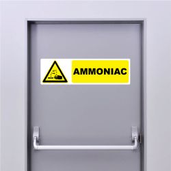 Autocollant Pictogramme danger ammoniac
