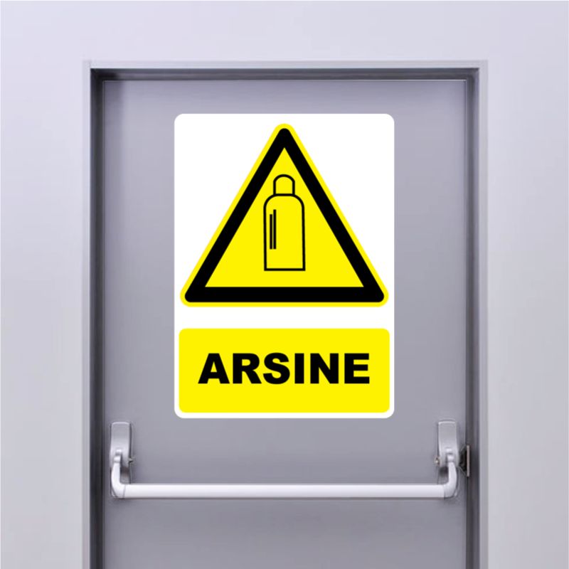 Autocollant Panneau danger arsine