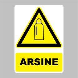 Sticker Panneau danger arsine