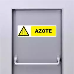 Autocollant Pictogramme danger azote