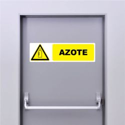 Autocollant Pictogramme danger azote