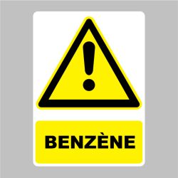 Autocollant Panneau danger benzène