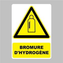 Sticker Panneau danger bromure d'hydrogène