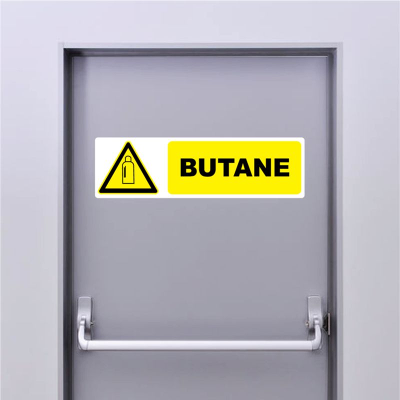 Autocollant Pictogramme danger butane