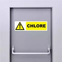 Autocollant Pictogramme danger chlore