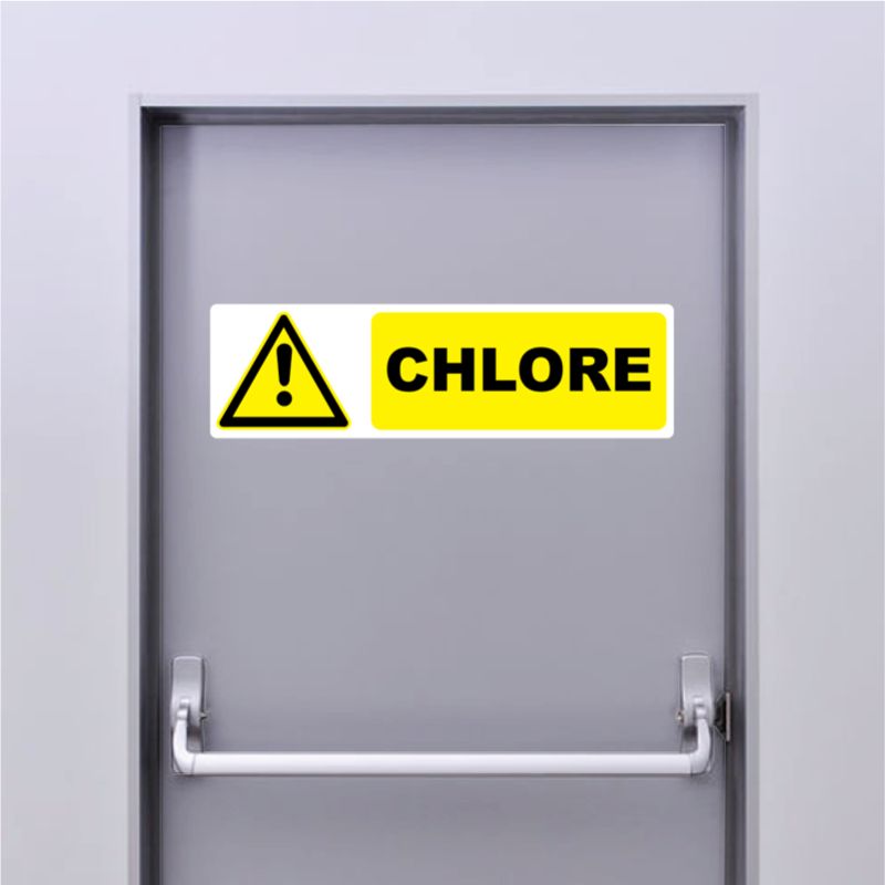 Autocollant Pictogramme danger chlore