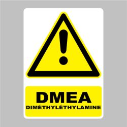 Sticker Panneau danger diméthyléthylamine DMEA