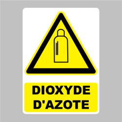 Sticker Panneau danger dioxyde d'azote