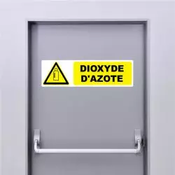 Autocollant Pictogramme danger dioxyde d'azote