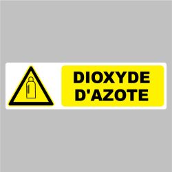 Sticker Pictogramme danger dioxyde d'azote