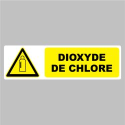 Sticker Pictogramme danger dioxyde de chlore