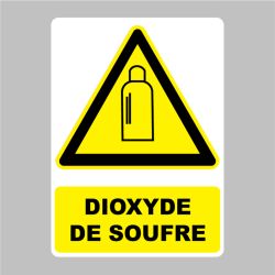 Sticker Panneau danger dioxyde de soufre