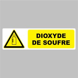 Sticker Pictogramme danger dioxyde de soufre