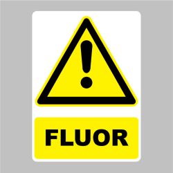Sticker Panneau danger fluor