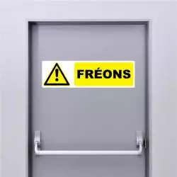 Autocollant Pictogramme danger Fréons