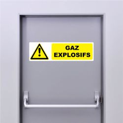 Autocollant Pictogramme danger Gaz explosifs