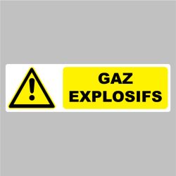 Sticker Pictogramme danger Gaz explosifs