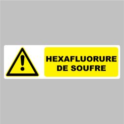 Sticker Pictogramme danger Hexafluorure de soufre