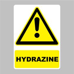 Sticker Panneau danger Hydrazine