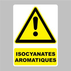 Sticker Panneau danger isocyanates aromatiques