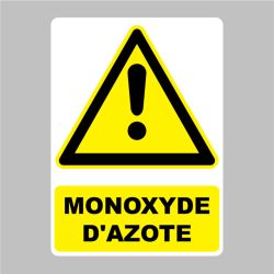 Sticker Panneau danger Monoxyde d'azote