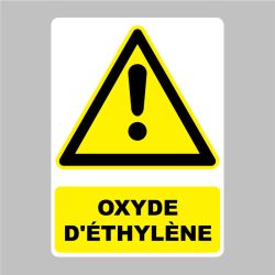 Sticker Panneau danger Oxyde d'éthylène