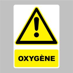 Sticker Panneau danger Oxygène