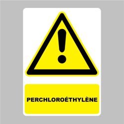 Autocollant Panneau danger Perchloroéthylène