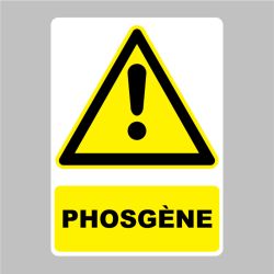 Sticker Panneau danger Phosgène