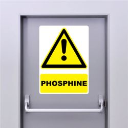 Autocollant Panneau danger Phosphine