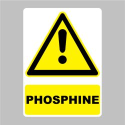 Sticker Panneau danger Phosphine