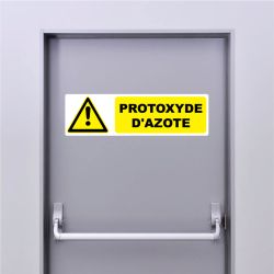 Autocollant Pictogramme danger Protoxyde d'azote