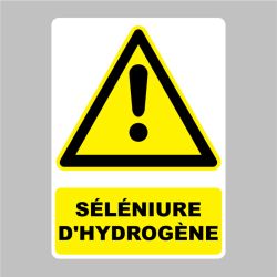 Sticker Panneau danger Séléniure d'hydrogène