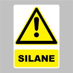 Autocollant Panneau danger Silane