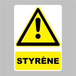 Sticker Panneau danger Styrène