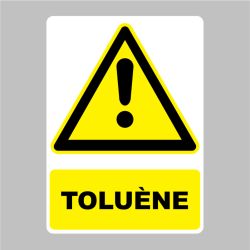 Sticker Panneau danger Toluène