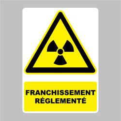 Sticker Panneau franchissement réglementé