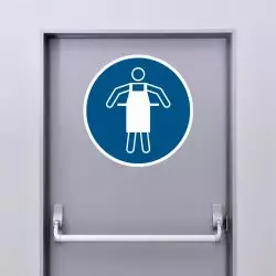 Autocollant Panneau Utiliser un tablier de protection - ISO7010 - M026