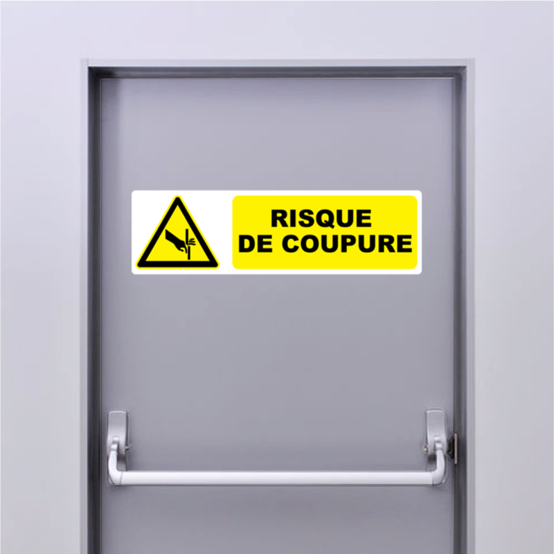 Autocollant Pictogramme danger de coupure