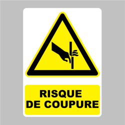 Sticker Panneau danger de coupure