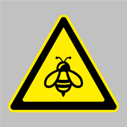 Sticker Danger abeilles