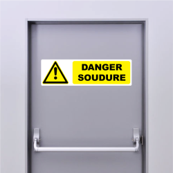 Autocollant Pictogramme danger soudure