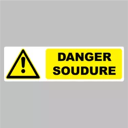Sticker Pictogramme danger soudure