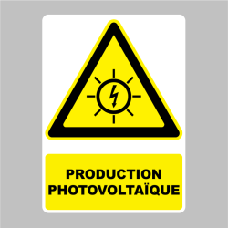 Sticker Panneau production photovoltaïque