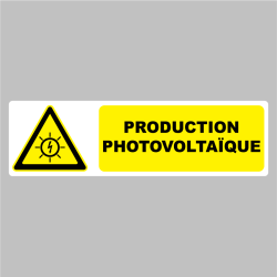 Sticker Pictogramme production photovoltaïque