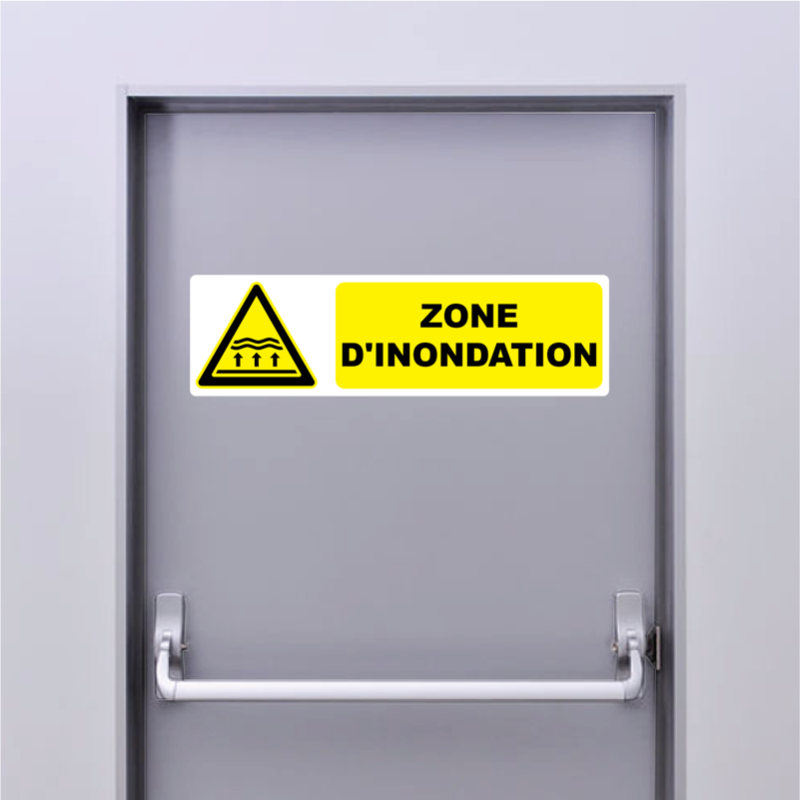 Autocollant Pictogramme zone d'inondation