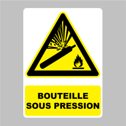 Sticker Panneau bouteille sous pression