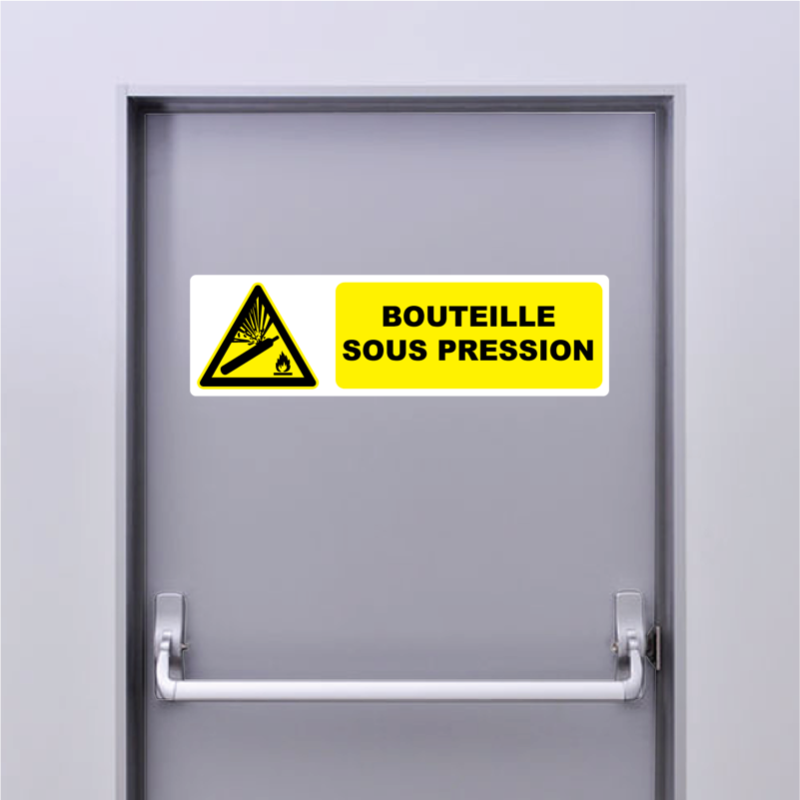 Autocollant Pictogramme bouteille sous pression