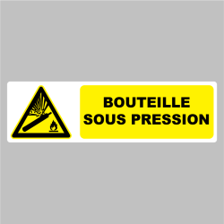 Sticker Pictogramme bouteille sous pression