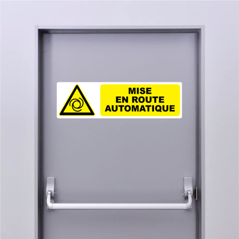 Autocollant Pictogramme mise en route automatique